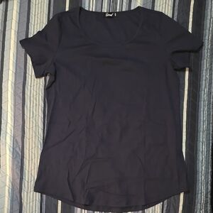 Navy Scoop Neck Tee - Classic Women's Top